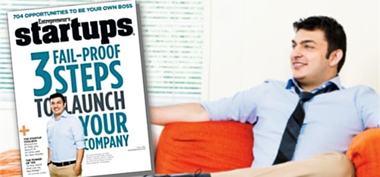 GSM Nation CEO, Ahmed Khattak, on the Cover of Entrepreneur's Startups Magazine