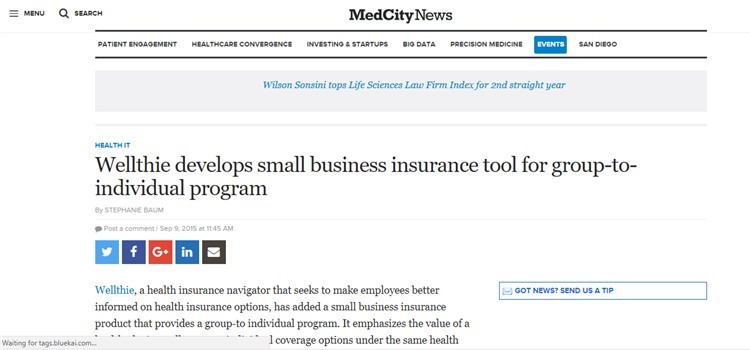 Wellthie featured in MedCityNews
