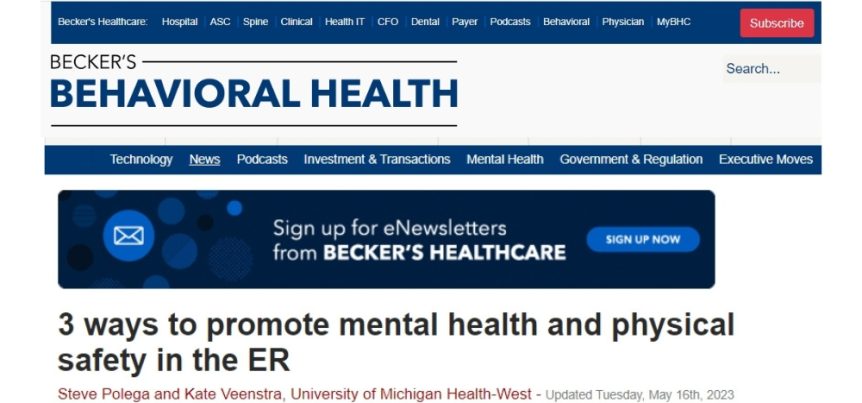 University of Michigan Health-West in Becker's Hospital Review